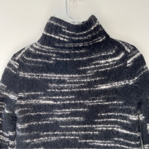 Banana Republic Spacedye Rib T Alpaca Wool Blend Pullover Turtleneck Sweater - Picture 4 of 11